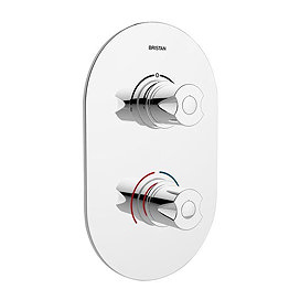Bristan - Artisan Thermostatic Recessed Dual Control Valve with Integral Diverter - AR3-SHCDIV-C Lar