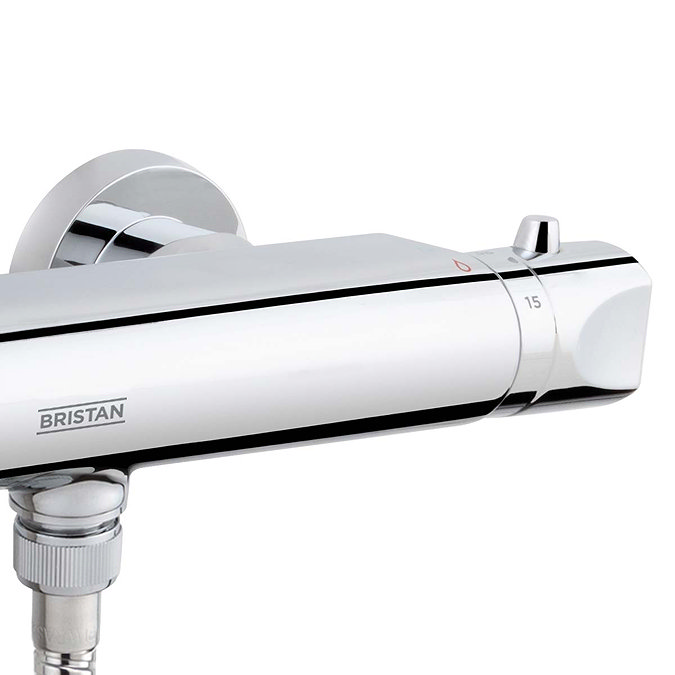 Bristan Artisan Thermostatic Surface Mounted Bar Shower Valve & Fast Fit Connections - AR2-SHXVOFF-C