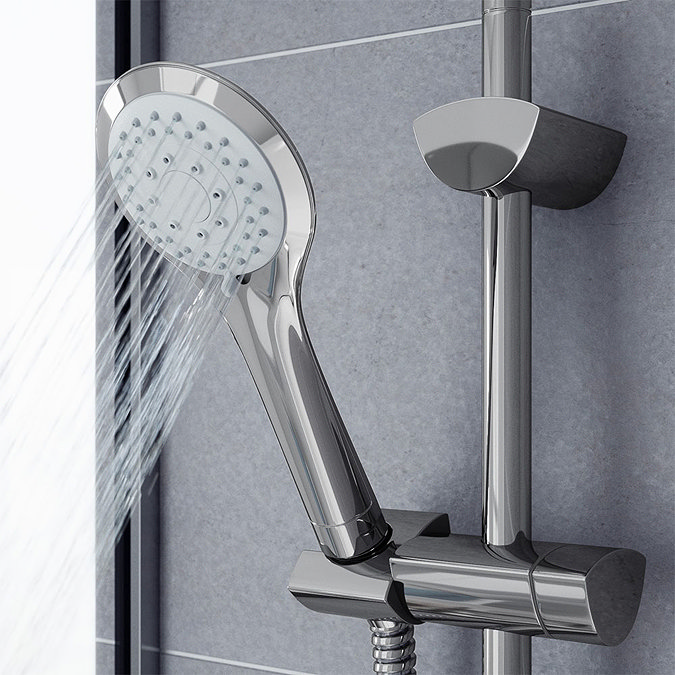 Bristan Artisan Thermostatic Surface Mounted Bar Shower Valve with Adjustable Riser  In Bathroom Lar
