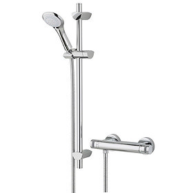 Bristan - Artisan Thermostatic Surface Mounted Bar Shower Valve with Adjustable Riser Large Image