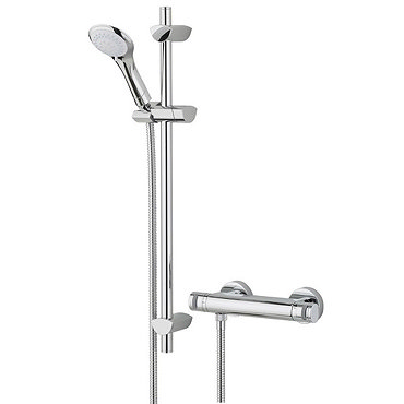 Bristan Artisan Thermostatic Surface Mounted Bar Shower Valve with Adjustable Riser  Feature Large I