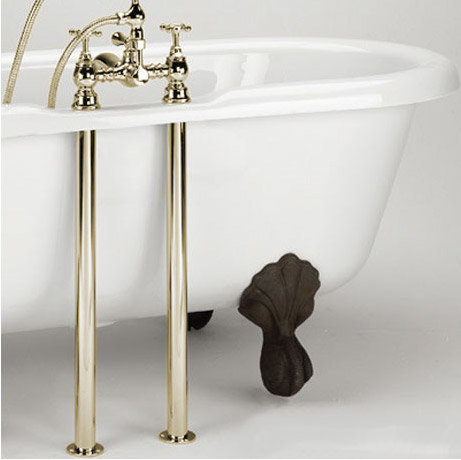Bristan - Bath Pipe Shrouds - Gold - SHR-G Large Image