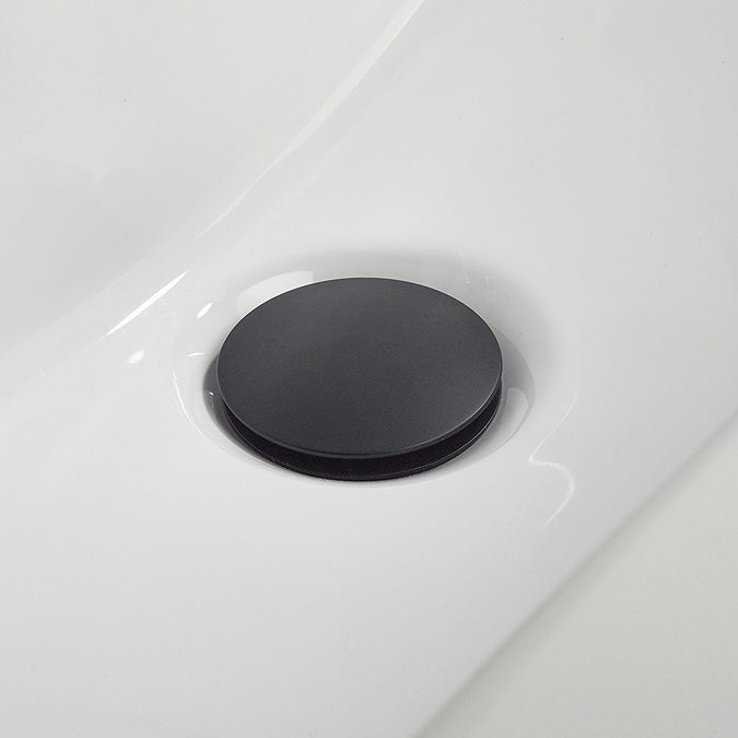 Bristan Black Round Basin Clicker Waste  Profile Large Image