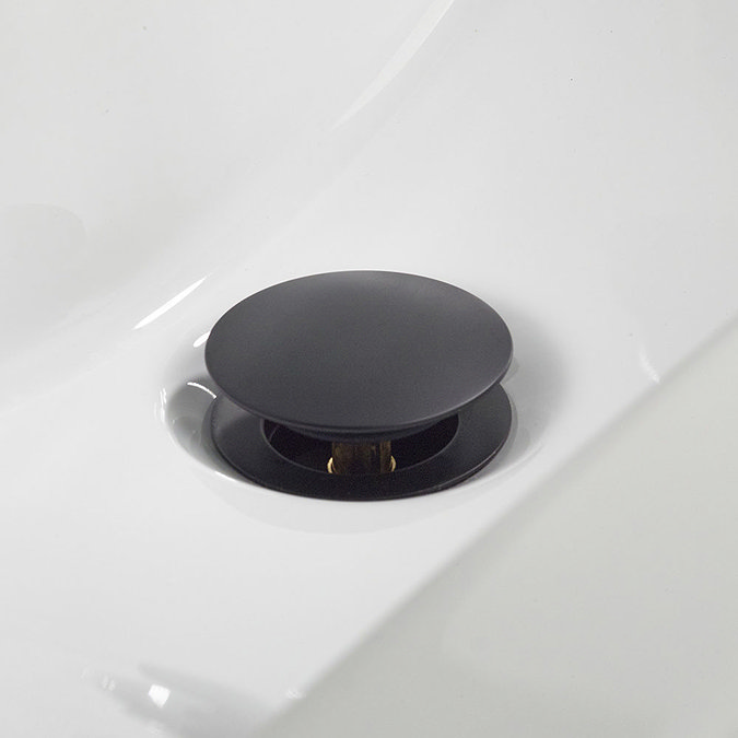 Bristan Black Round Basin Clicker Waste  Feature Large Image