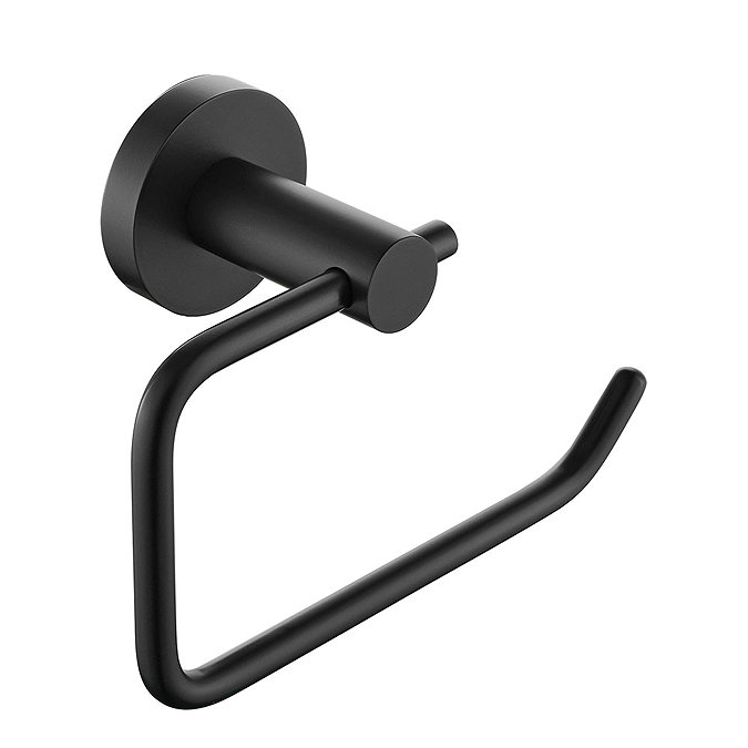 Bristan Black Round Toilet Roll Holder Large Image