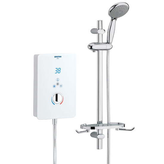 Bristan - Bliss Electric Shower - White - Available in 8.5, 9.5 or 10.5KW Large Image