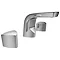 Bristan Bright 3 Hole Basin Mixer with Clicker Waste Feature Large Image