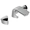 Bristan Bright 3 Hole Basin Mixer with Clicker Waste In Bathroom Large Image