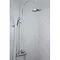Bristan Buzz Cool Touch Bar Shower Mixer with Rigid Riser Kit - Chrome  Feature Large Image