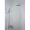 Bristan Buzz Cool Touch Bar Shower Mixer with Rigid Riser Kit - Chrome Feature Large Image