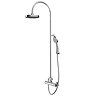 Bristan Buzz Cool Touch Bar Shower Mixer with Rigid Riser Kit - Chrome Large Image