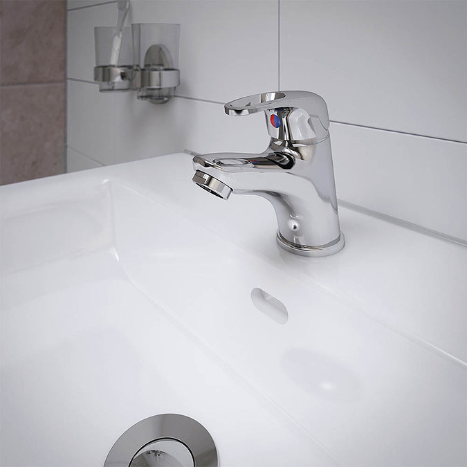 Bristan Cadet Monobloc Basin Mixer with Clicker Waste - CAD-BAS-C  Profile Large Image