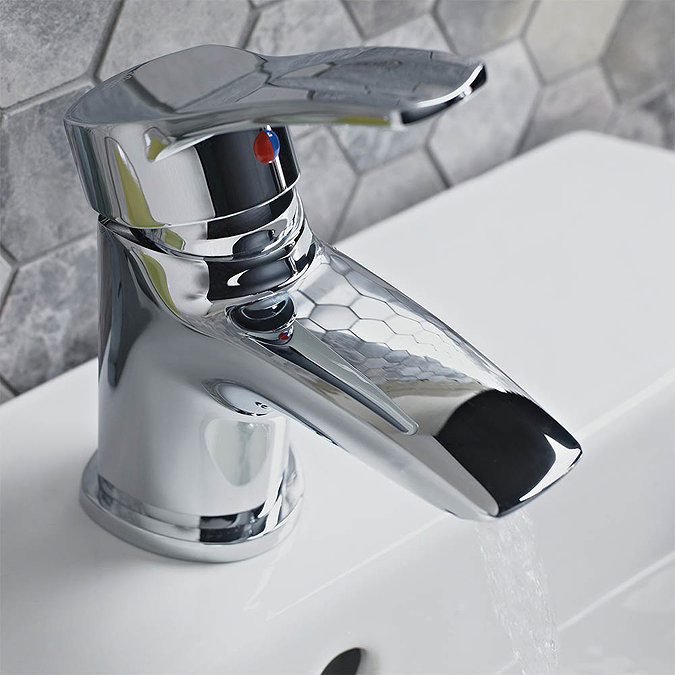 Bristan Capri Contemporary Basin Mixer with Pop-Up Waste - Chrome - CAP-BAS-C Profile Large Image