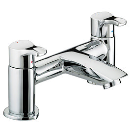Bristan Capri Contemporary Pillar Bath Filler - Chrome - CAP-BF-C Large Image