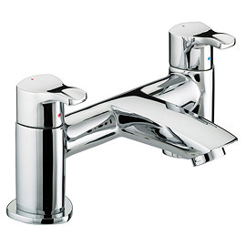 Bristan Capri Contemporary Pillar Bath Filler - Chrome - CAP-BF-C Large Image