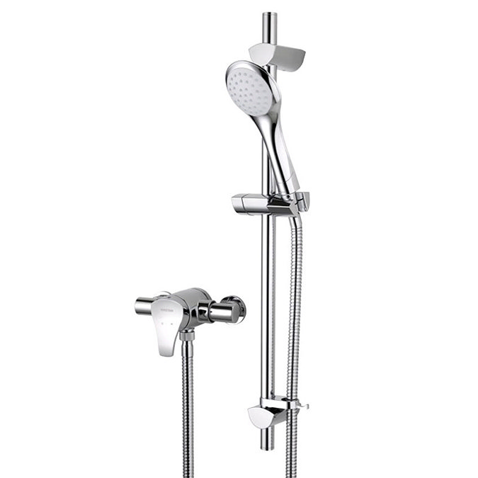 Bristan - Capri2 Thermostatic Exposed Shower Valve w/ Adjustable Riser Large Image