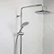 Bristan Carre Exposed Fixed Head Bar Shower with Diverter + Kit  Feature Large Image