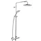 Bristan Carre Exposed Fixed Head Bar Shower with Diverter + Kit Large Image