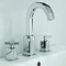 Bristan Cascade 3 Hole Basin Mixer with Clicker Waste Standard Large Image