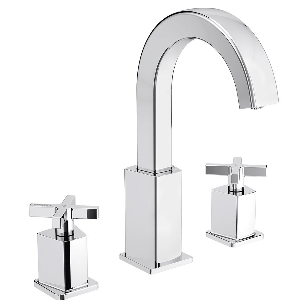 Bristan Cascade 3 Hole Basin Mixer With Clicker Waste | Online Now