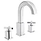 Bristan Cascade 3 Hole Basin Mixer with Clicker Waste Large Image