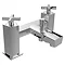 Bristan Cascade Bath Shower Mixer with Kit  Feature Large Image