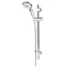 Bristan Cascade Shower Kit with Single Function Large Handset Chrome - CAS-KIT02-C Large Image