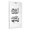 Bristan - Chill Concealed Dual Control Shower Valve - CL-SHCVO-C Large Image