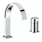 Bristan Chill Contemporary 2 Hole Bath Filler - Chrome - CL-2HBF-C Large Image