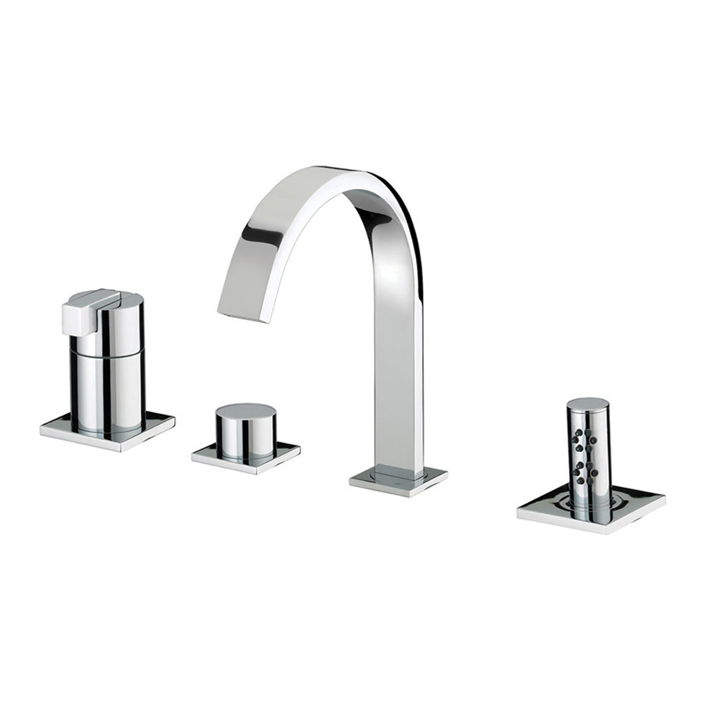 Bristan Chill Contemporary 4 Hole Bath Shower Mixer - Chrome - CL-4HBSM ...