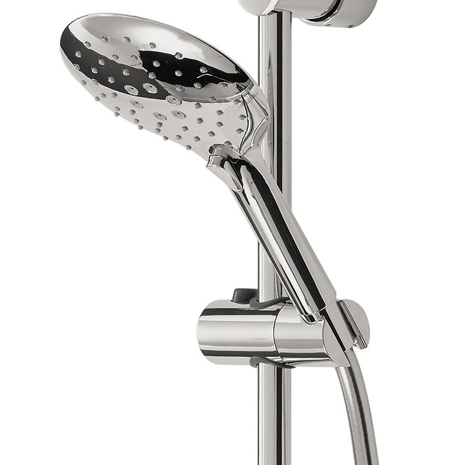 Bristan Claret Thermostatic Exposed Bar Shower with Rigid Riser - CLR-SHXDIVFF-C  In Bathroom Large Image