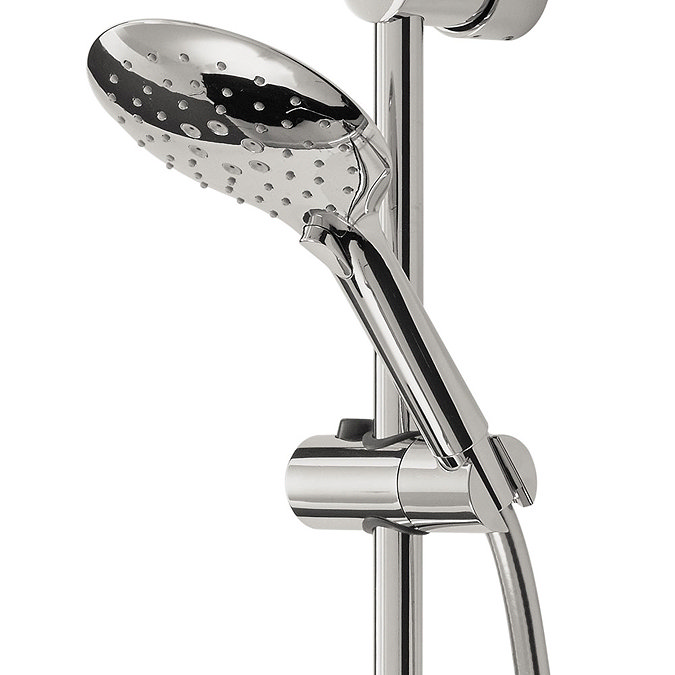 Bristan Claret Thermostatic Exposed Bar Shower with Rigid Riser - CLR-SHXDIVFF-C In Bathroom Large Image