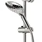 Bristan Claret Thermostatic Exposed Bar Shower with Rigid Riser - CLR-SHXDIVFF-C  In Bathroom Large Image