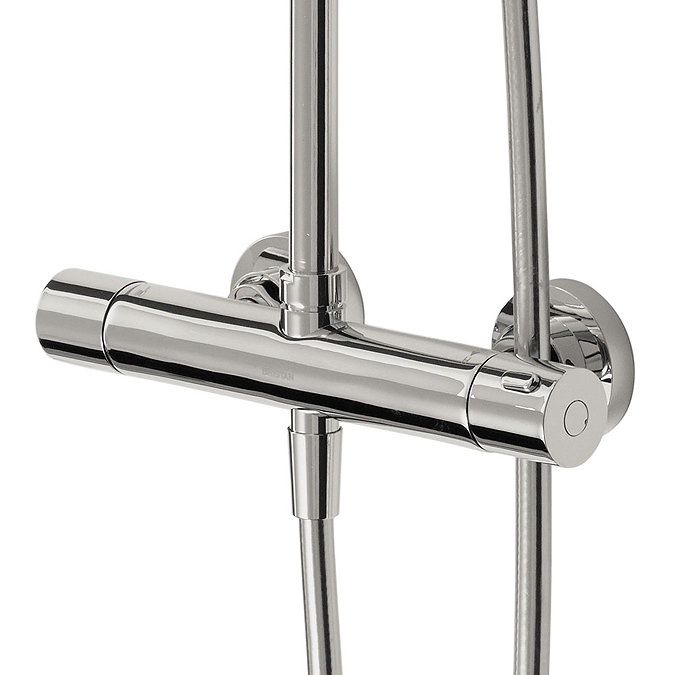 Bristan Claret Thermostatic Exposed Bar Shower with Rigid Riser - CLR-SHXDIVFF-C additional Large Image