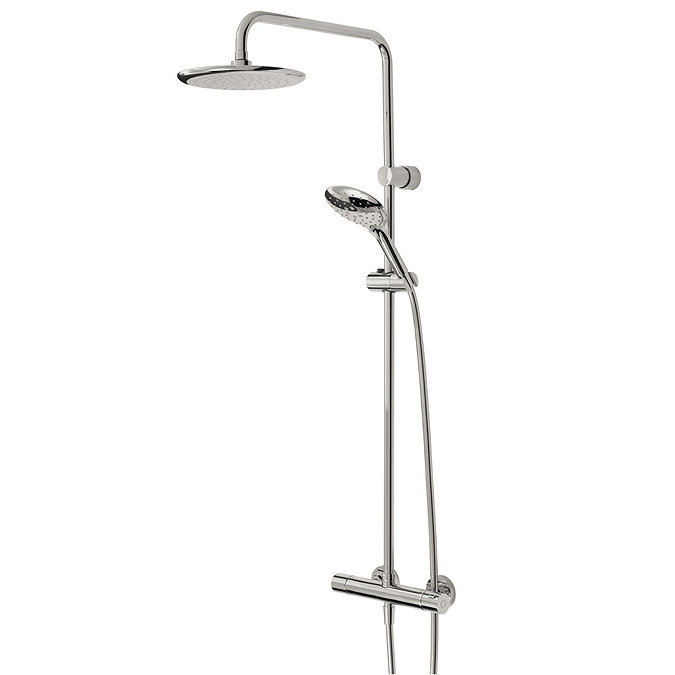 Bristan Claret Thermostatic Exposed Bar Shower with Rigid Riser - CLR-SHXDIVFF-C Large Image