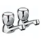 Bristan - Club Basin Taps - Chrome with Metal Heads - VAC-1/2-C-MT Large Image