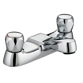 Bristan - Club Bath Filler - Chrome with Metal Heads - VAC-BF-C-MT Large Image