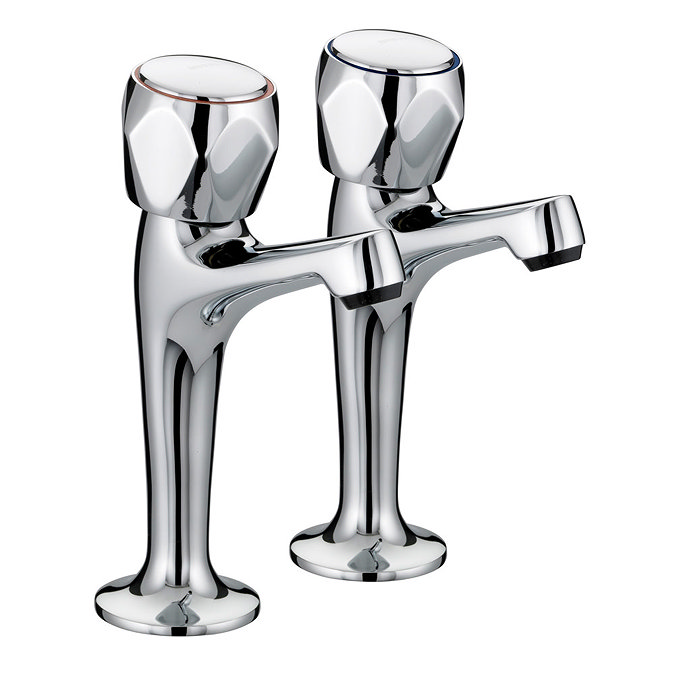 Bristan - Club High Neck Pillar Taps - VAC-HNK-C-MT Large Image