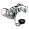 Bristan - Club Mono Basin Mixer (no waste) - Chrome with Metal Heads - VAC-BASNW-C-MT Large Image