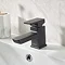 Bristan Cobalt Black Mono Basin Mixer with Clicker Waste  In Bathroom Large Image