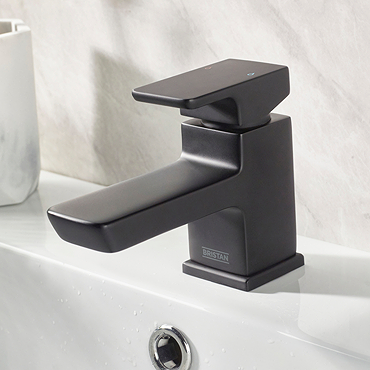 Bristan Cobalt Black Mono Basin Mixer with Clicker Waste Profile Large Image