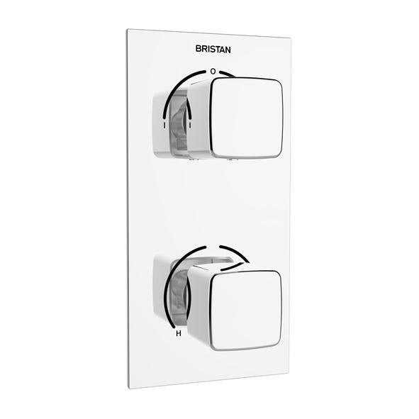 Bristan Cobalt Recessed Dual Control Shower Pack  Profile Large Image