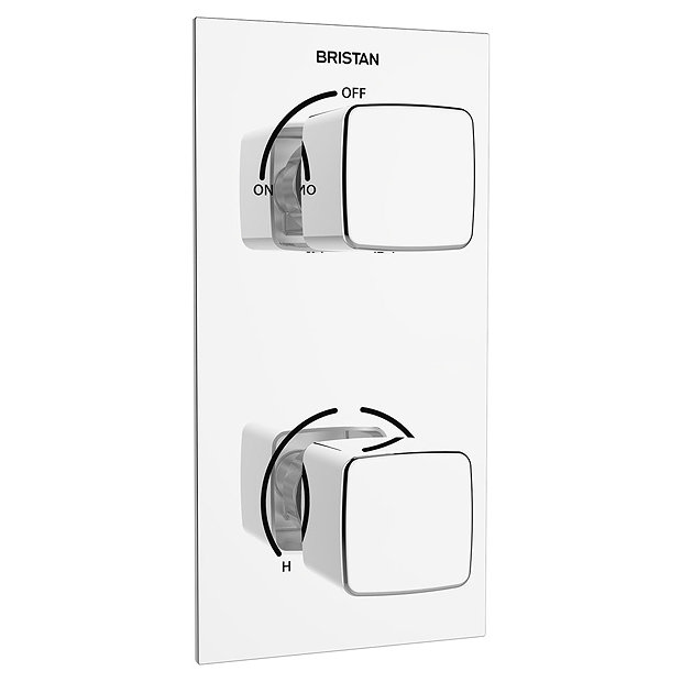Bristan - Cobalt Thermostatic Recessed Dual Control Shower Valve - COB-SHCVO-C Large Image