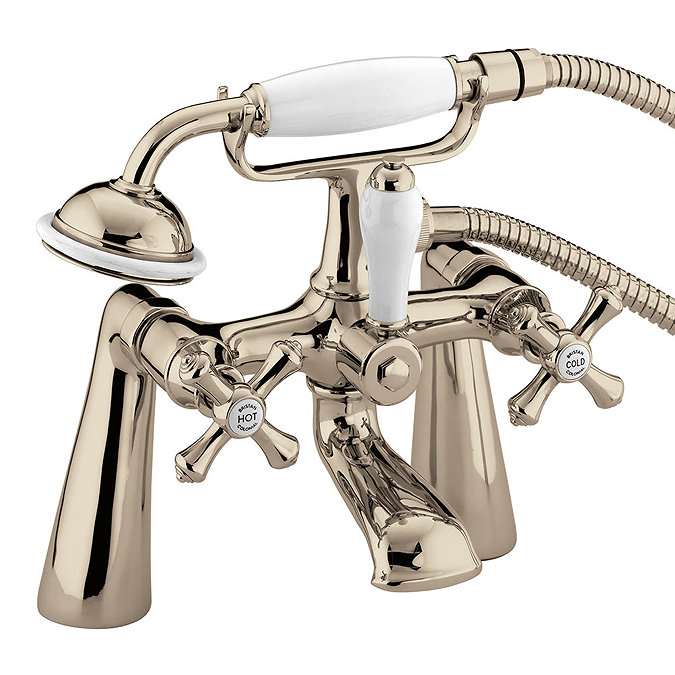 Bristan - Colonial Bath Shower Mixer - Gold Plated - K-BSM-G Large Image