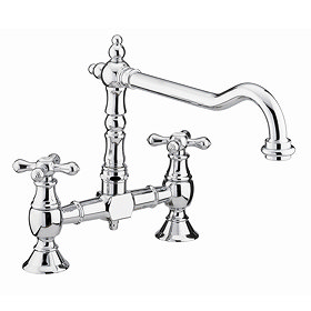 Bristan - Colonial Bridge Kitchen Sink Mixer - Chrome - K-BRSNK-C Large Image