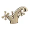 Bristan - Colonial Mono Basin Mixer w/ Pop Up Waste - Gold Plated - K-BAS-G Large Image