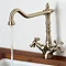 Bristan - Colonial Monobloc Kitchen Sink Mixer - Antique Bronze Profile Large Image