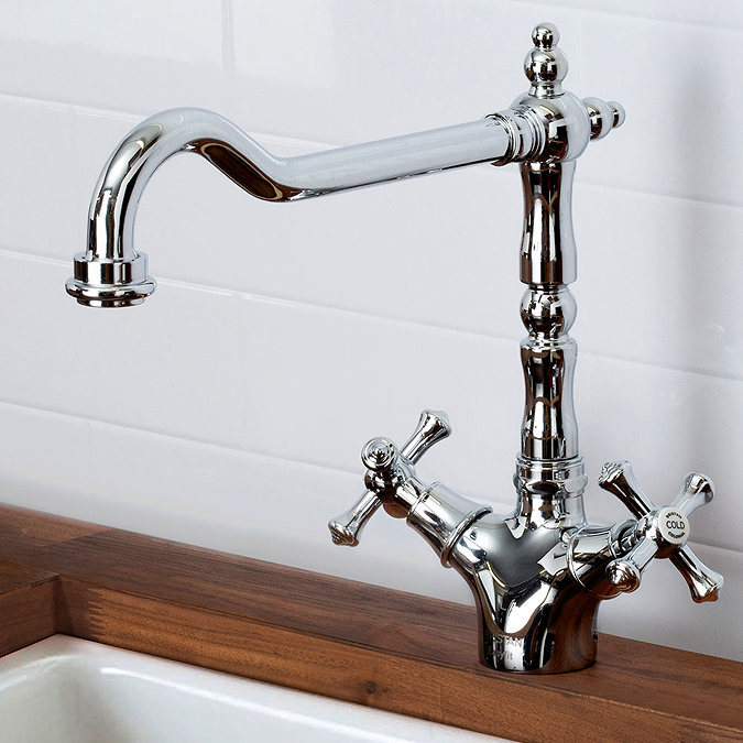 Bristan Colonial Monobloc EasyFit Kitchen Sink Mixer - Chrome  Profile Large Image
