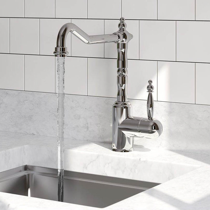 Bristan Colonial Single Lever EasyFit Kitchen Sink Mixer - K-SNKSL-EF-C Profile Large Image