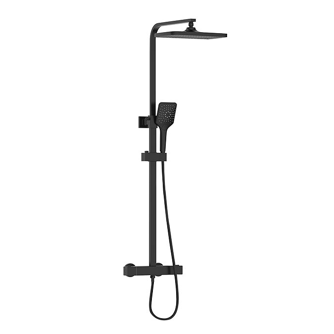 Bristan Craze Bar Shower Mixer with Rigid Riser Kit - Black